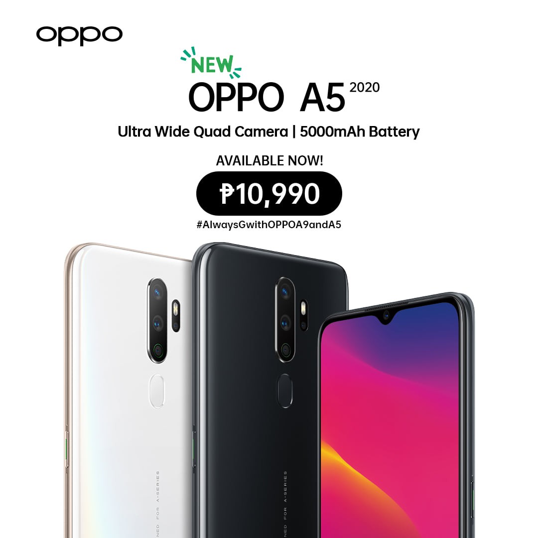 OPPO Announces Price, Availability of the A5 (2020) - UNBOX PH